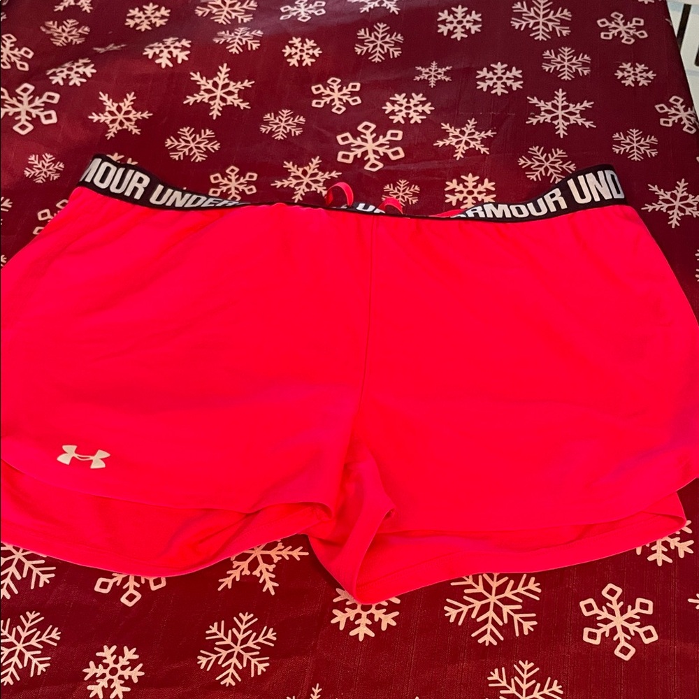 Under Armour Women's Bright pink Athletic Shorts